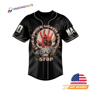 Custom Five Finger Death Punch Marilyn Manson Baseball Jersey 2