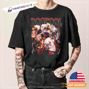 Dogpool Deadpool Characters Movie Vintage Bootleg Shirt 1