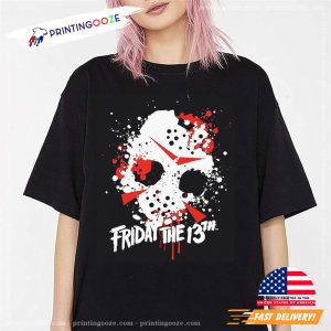 Friday the 13th Jason Mask Horror Movie Graphic Tee 1