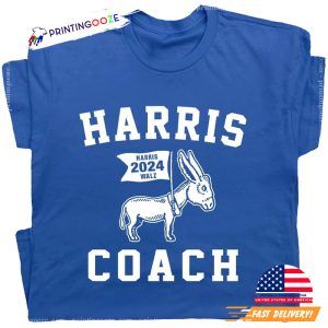 Harris Coach Funny Harris 2024 Walz Goat Election Shirt 1