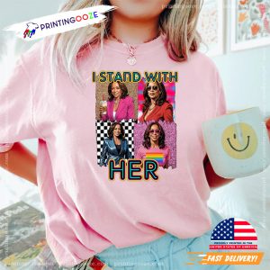 I Stand With Her Kamala Harris Madam President Graphic Tee 2