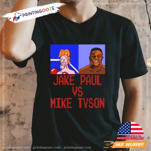 Jake Paul Vs Mike Tyson Punch Out Game Style Boxing Shirt 3