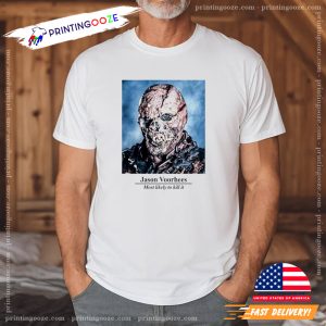 Jason Voorhee Creepy Face Graphic Tee 1