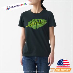 KALE THEM WITH KINDNESS vegetarian day Shirt 2