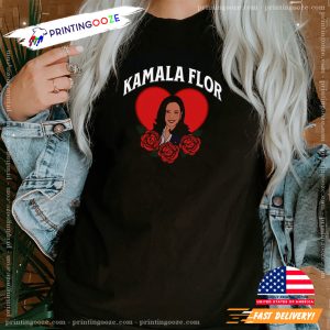 Kamala Flor Kamala Harris USA President Tee 1