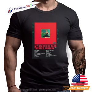 Kanye West My Beautiful Dark Twisted Fantasy Album Graphic T Shirt 2