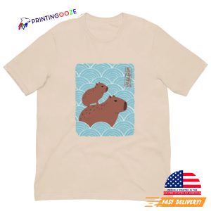 Kawaii Capybara Art Japanese Comfort Colors T shirt 4