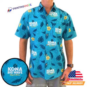 Kona Beer Big Wave Liquid Aloha Hawaiian Shirt 2