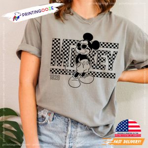 Mickey Checkered Comfort Colors Tee 2