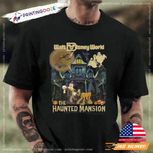 Mickey and Pluto Explore The Haunted Mansion Walt Disney World shirt 1