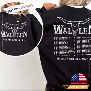 Morgan Wallen One Night At A Time Tour Dates 2 Sided Shirt 2