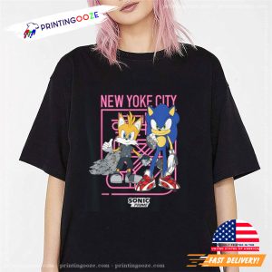 New Yoke City Funny Sonic The Hedgehog Graphic Tee 1