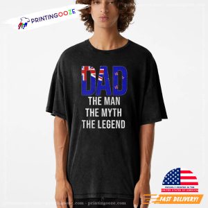 New Zealand flag Fathers Day Tee 1