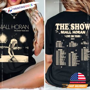 Niall Horan The Show Live On Tour 2024 Music Concert 2 Sided Shirt 12