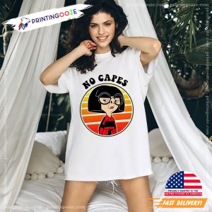 No Capes Edna Mode The Incredibles 3 Comfort Colors Tee 1