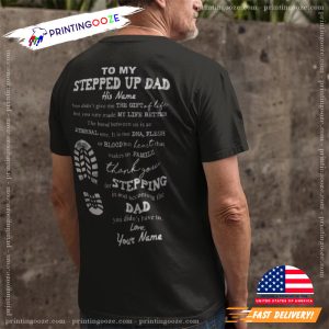 Personalized Bonus Step Dad Father Day shirt 3