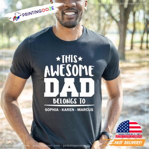 Personalized Father's Day Shirt, Gift for Dad 4