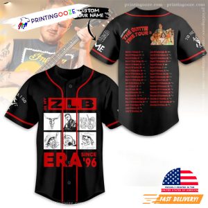 Personlize Zach Bryan The Quittin Time Tour 2024 Baseball Jersey