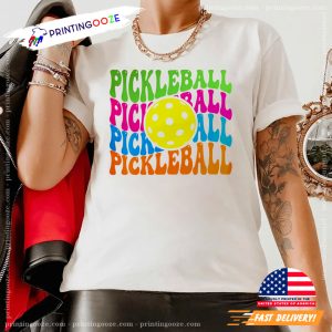 Pickleball Trendy Sport Colorful T shirt 1