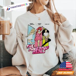 PowerPop Girls Cartoon Comfort Colors Tee 3