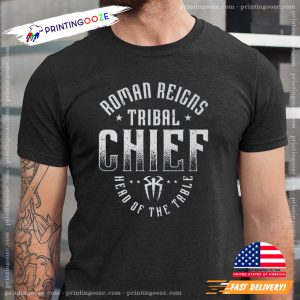 Roman Reigns Tribal Chief Head of The Table WWE T shirt 1