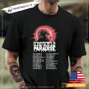 Ryan Caraveo Trouble In Paradise Us Tour Dated T shirt 1