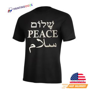 Shalom Peace Salam In English Graphic Tee 3