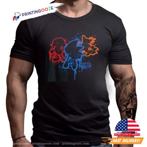 Sonic the Hedgehog Spray Paint T Shirt 2