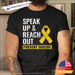 Speak Up And Reach Out Prevent Suicide Ribbon T Shirt 5