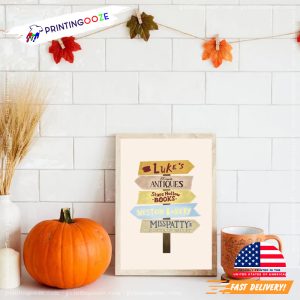 Stars Hollow Town Sign Autumn Festival Poster 1