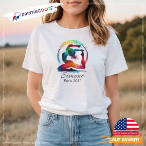 Support Gymnastic Team USA Simone Paris Gymnastics 2024 T Shirt 1