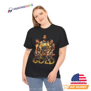 Team USA Men's Basketball 2024 Olympic Gold Medal Vintage Tee 3