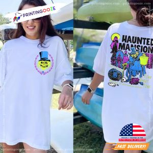 The Haunted Mansion Disney Halloween Comfort Colors 2 Sided Shirt 1