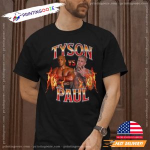 Tyson vs Paul retro fight night shirt 3