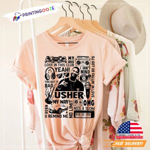 Usher Concert Pop Music Graphic Tees 2