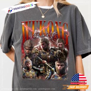 Vintage Destined One Black Myth Wukong Souls like Game Shirt 1