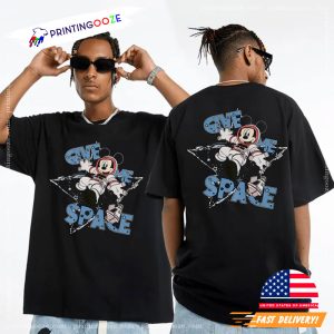 Vintage Disney Space Moutain Mickey Mouse Give Me Space T shirt 1