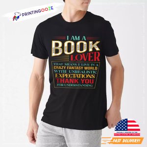 Vintage I Am A Book Lover Quote Read A Book Day T Shirt 3