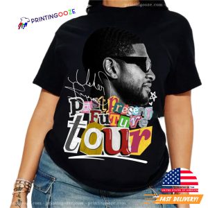 Vintage Usher Signature Past Present Future Tour Shirt 3