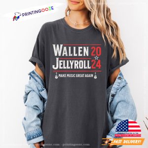 Wallen Jelly Roll Music Tourr 2024 Comfort Colors Tee 3