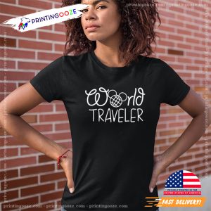 World Traveler Mickey world travel Shirt 2