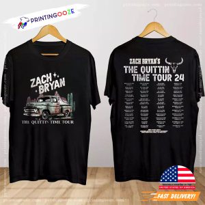 Zach Bryan The Quittin Time Country Music TOur 2024 Shirt 1