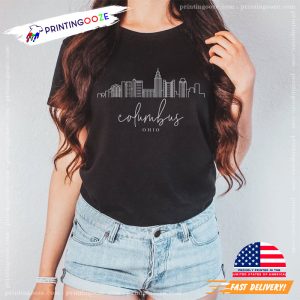 happy columbus day Skyline Shirt 3