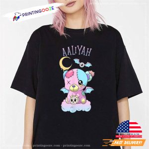 Aaliyah Halloween Creepy Teddy Bear Shirt 3