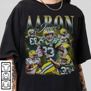 Aaron Jones Green Bay Football Vintage 90s Shirt 1