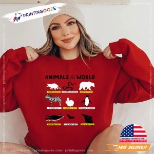 Animals Of The World Animals Funny Memes Gift T Shirt 1