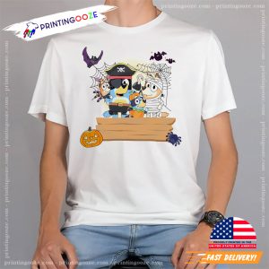 BLUEY HALLOWEEN trick or treat T shirt 3