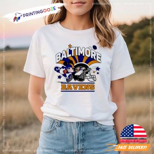 Baltimore Ravens Mickey Mouse Graphic Tee 3