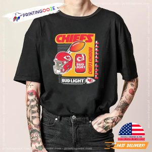 Bud Light Chiefs Kingdom helmet shirt 3