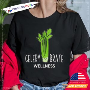 Celerybrate Wellness Cute Vegetable Puns t shirt 1